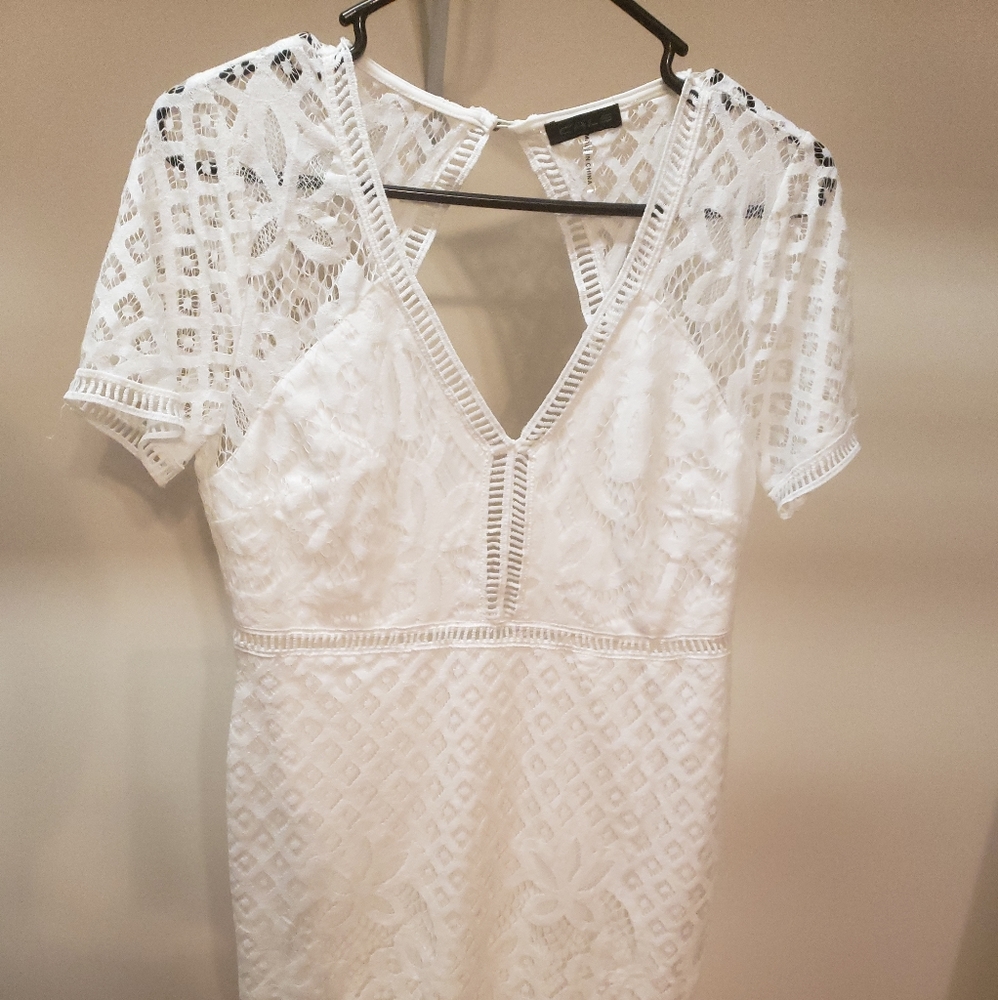 White lace dress